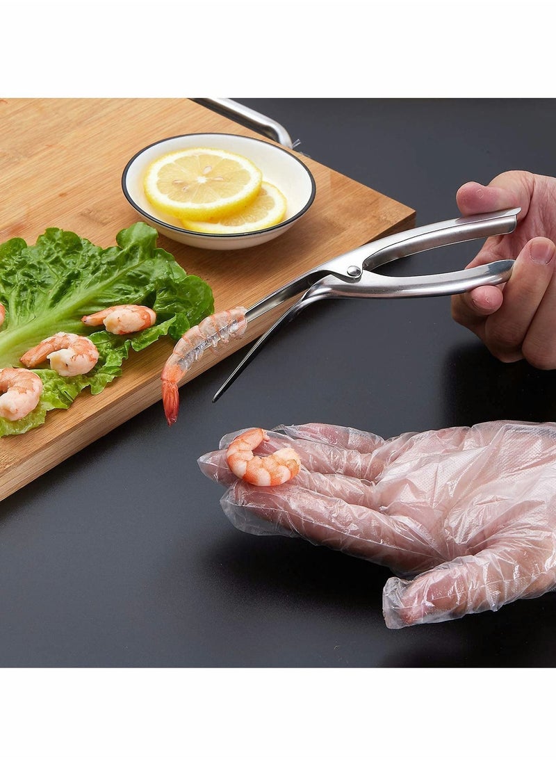 Y&D Shrimp Deveiner Tool and Peelers - 304 Stainless Steel 2Pcs Cleaner Knife Prawn Peeler Kitchen Tools for Devein  - Image 4