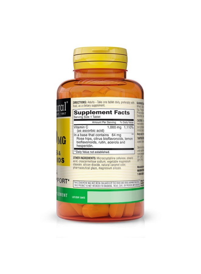 MASON NATURAL Vitamin C 1,000 mg plus Rose Hips and Bioflavonoids Complex - Supports a Healthy Immune System, Antioxidant and Essential Nutrient, 90 Tablets - Image 2