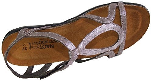 NAOT Women's Dorith Sandal Silver Threads Leather 9-9.5 N-M US - Image 4