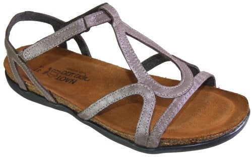 NAOT Women's Dorith Sandal Silver Threads Leather 9-9.5 N-M US - Image 3