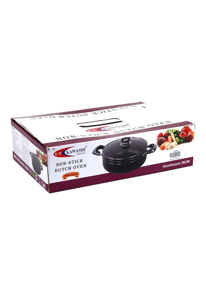 KAWASHI Dutch Oven With Lid Black/Silver 28cm  - Image 3