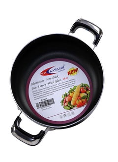 KAWASHI Dutch Oven With Lid Black/Silver 28cm  - Image 2