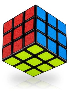 Generic Rubix Cube, Speed Cube Smooth Turning Magic Cube 3x3x3 Brain Teaser Puzzle Cube Sticker (2.2 inches)  - Image 1