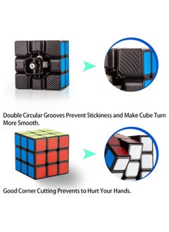 Generic Rubix Cube, Speed Cube Smooth Turning Magic Cube 3x3x3 Brain Teaser Puzzle Cube Sticker (2.2 inches)  - Image 4
