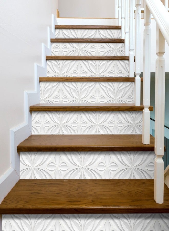 LaCheery White Tile Wallpaper Peel and Stick Ceiling Wallpaper Stick and Peel 3d Tiles Self Adhesive Backsplash Wall Paper Roll White Tile Contact Paper for Bathroom Kitchen Walls Waterproof 17.5"x80" - Image 5