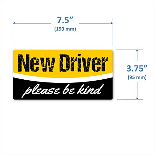 Crafted-Brand New Driver Magnet | Easily Removable for Instant Transfers Between Cars + Keep Your Student Driver Safe with a Design That's Not Embarrassing (7.5 X 3.75 Inch) - Image 5