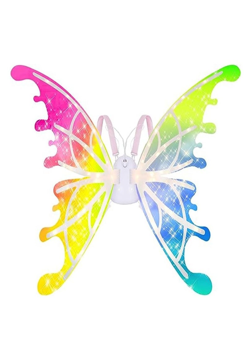 Captaintech Light Up Wings for Girls, Women,  Cosplay Costume Electric erfly Wings LED Wings for Birthday, Party Dress Up - Image 1