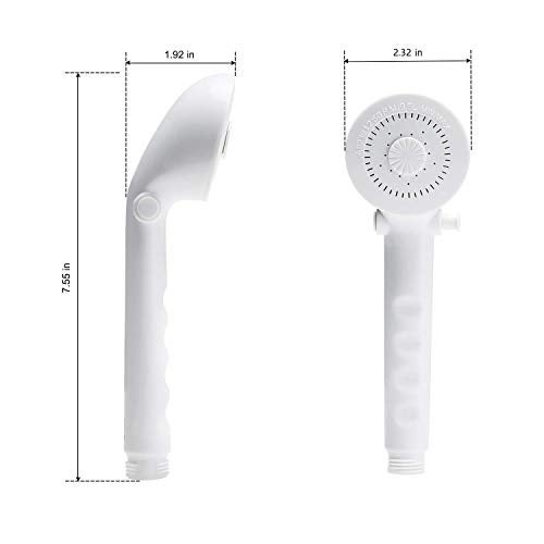 OYMOV RV Shower Head with Hose - Non-Metallic Outdoor RV Shower Kits Replacement with Pause Function for RVs, Fifth Wheels, Motor Homes, Travel Trailers, Campers, Boats, White - Image 5