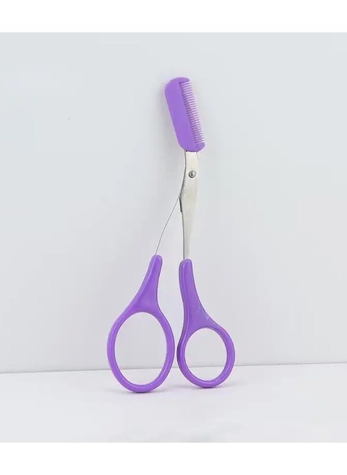 ORiTi Eyebrow Trimmer Scissor With Comb Hair Removal Grooming Shaping Stainless Steel Eyebrow Remover Makeup Tool  - Image 1