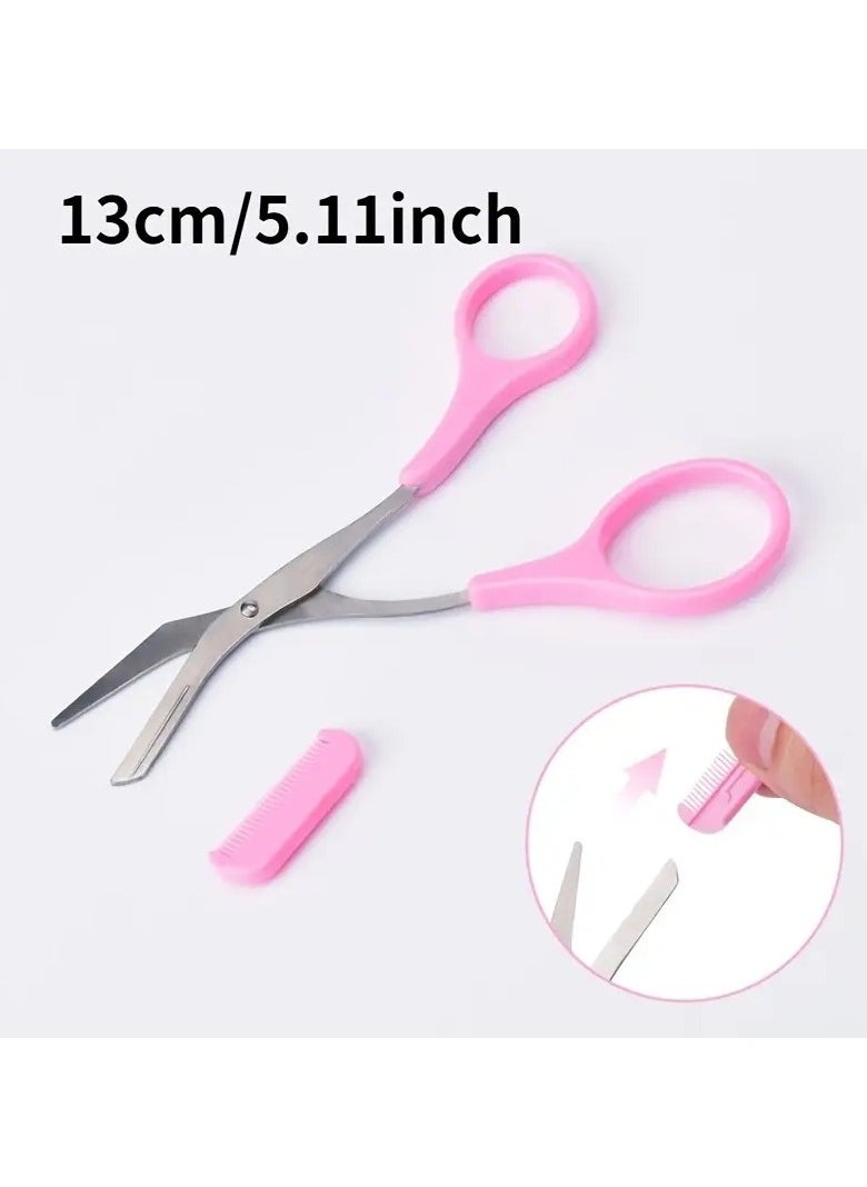 ORiTi Eyebrow Trimmer Scissor With Comb Hair Removal Grooming Shaping Stainless Steel Eyebrow Remover Makeup Tool  - Image 4