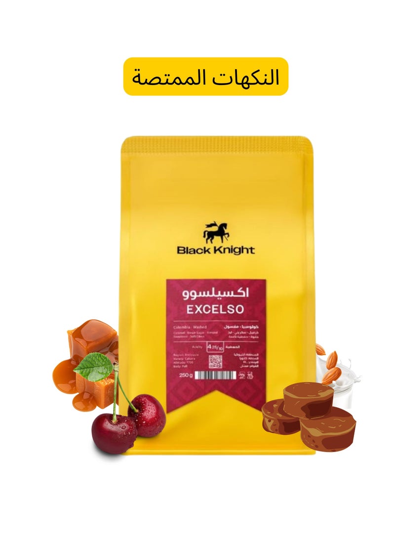 Black Knight DOPPIO Black Knight Premium Coffee Bundle 3 x 250g – Adham Blend, Chelchele Ethiopia Natural & Excelsso Colombia Washed – Specialty Roasted Coffee Beans Set - Image 3