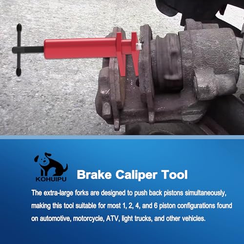 KOHUIPU Brake Caliper Tool for Multi-Piston Brake Pad Spreader - Heavy Duty Universal Brake Caliper Piston Compression Tool - Image 2