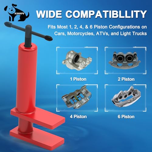 KOHUIPU Brake Caliper Tool for Multi-Piston Brake Pad Spreader - Heavy Duty Universal Brake Caliper Piston Compression Tool - Image 3