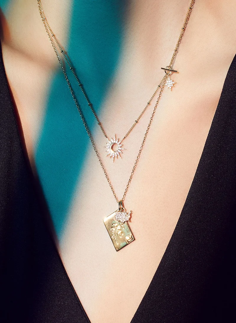 Wanderlust + co From NYC To You Gold Necklace
