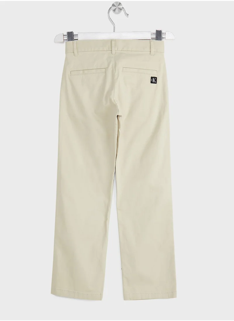 Calvin Klein Jeans Youth Straight Fit Chinos