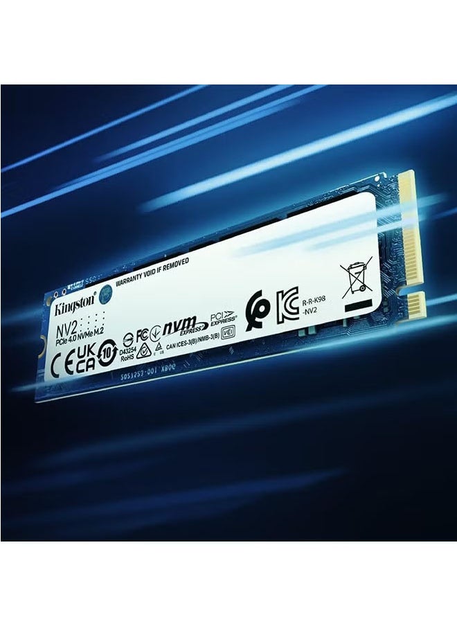 Kingston - NV2 2TB M.2 2280 NVMe Internal SSD, Up to 3500MB/s Read / 2800MB/s Write Speed, Gen 4x4 NVMe PCIe Performance, 2.17G Vibration Operating | SNV2S/2000G 2 TB - Image 1