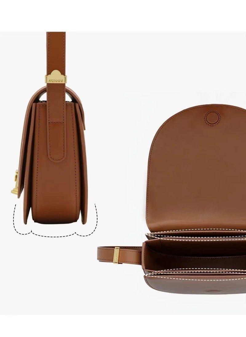 AC - A.Cloud Sunset Saddle Bag Vintage Roman Column Shoulder Bag Modern Underarm Handbag - Image 1