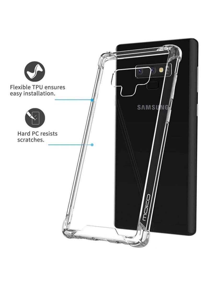 BORTONY Clear View Standing Case Cover For Samsung Galaxy Note 9 Clear - Image 2