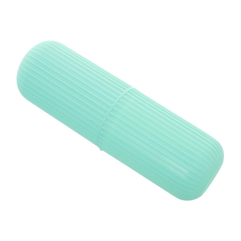 Portable Toothbrush Holder Travel Case Compact Organizer For Couples Home Trip Sky Blue - Image 2