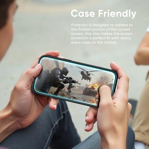 FLOLAB NanoArmour ONETIME 2 Pack for iPhone 17 Screen Protector Tempered Glass Ultra Clear InfinityEdgetoEdge Easy Install DustFreeReinforced Edge - Image 3