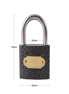 LAWAZIM Iron Padlock-Pack of 3 50mm - HeavyDuty Shackle Keyed Pad Lock for Hasp Latch Gym Locker Toolbox Gate Shed Storage Unit Cabinet Weatherproof Rust-Resistant Secure Locking Mechanism  - Image 2