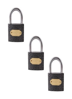 LAWAZIM Iron Padlock-Pack of 3 50mm - HeavyDuty Shackle Keyed Pad Lock for Hasp Latch Gym Locker Toolbox Gate Shed Storage Unit Cabinet Weatherproof Rust-Resistant Secure Locking Mechanism  - Image 5