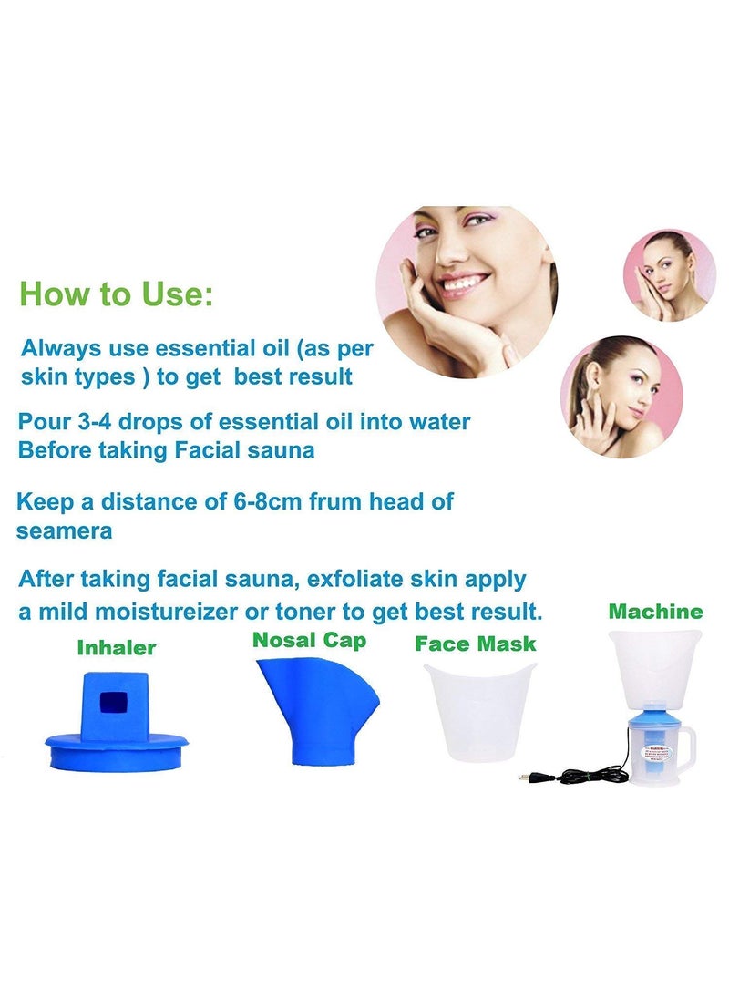 PRISMAXIC PRISMAXICFacial Steamer Inhaler Vaporizer for Face Nose Cold Cough Sinus 3 In 1 Steam Vaporizer Steam breath machine for AdultsKids Best for MenWomenmade in india  - Image 5