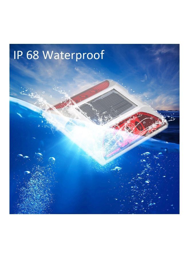 نيبمينينت مصباح للممرات يعمل بالطاقة الشمسية أحمر/فضي - Image 5