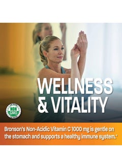 Bronson Sodium Ascorbate Non Acidic Vitamin C 1000 Mg Tablets Gentle On The Stomach Immune System Booster Powerful Antioxidant Non Gmo Vitamin C Supplement 250 Count  - Image 5
