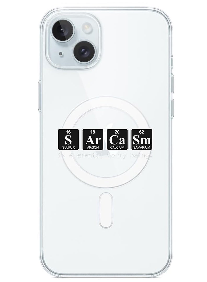 Theodor Magnetic Case for iPhone 15 Plus 6.7-inch Compatible with MagSafe Wireless Charging, Shockproof Phone Bumper Cover Sarcasm copy - Image 1