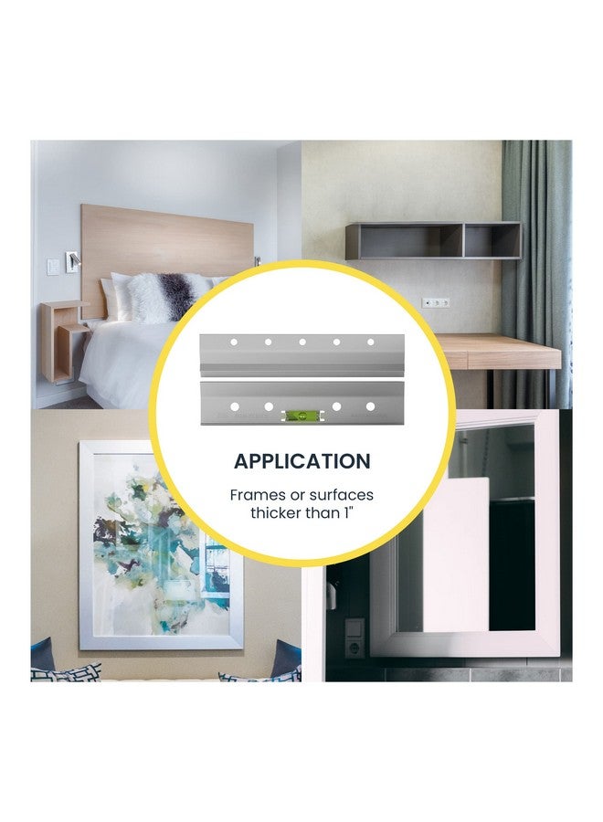 OOK 55310 French Cleat, Picture and Mirror Hanger with Hardware, 60lb, Aluminum (7 Piece) - Image 3