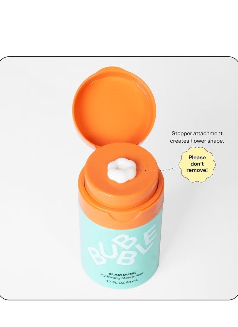 Bubble - Bubble Skincare Slam Dunk Hydrating Facial Moisturizer - Natural Aloe Juice + Avocado Oil for Skin Hydration and Blue Light Protection - Daily Face Moisturizer for Sensitive Skin (50ml) - Image 1