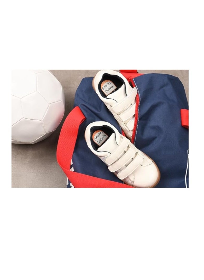 AVERY - Avery Shoes Labels, name labels, stick on school labels, 24 labels per pack (2 Sizes in the pack: 30x30 mm, 15x30 mm), White with Bold Coloured Edges - Image 1