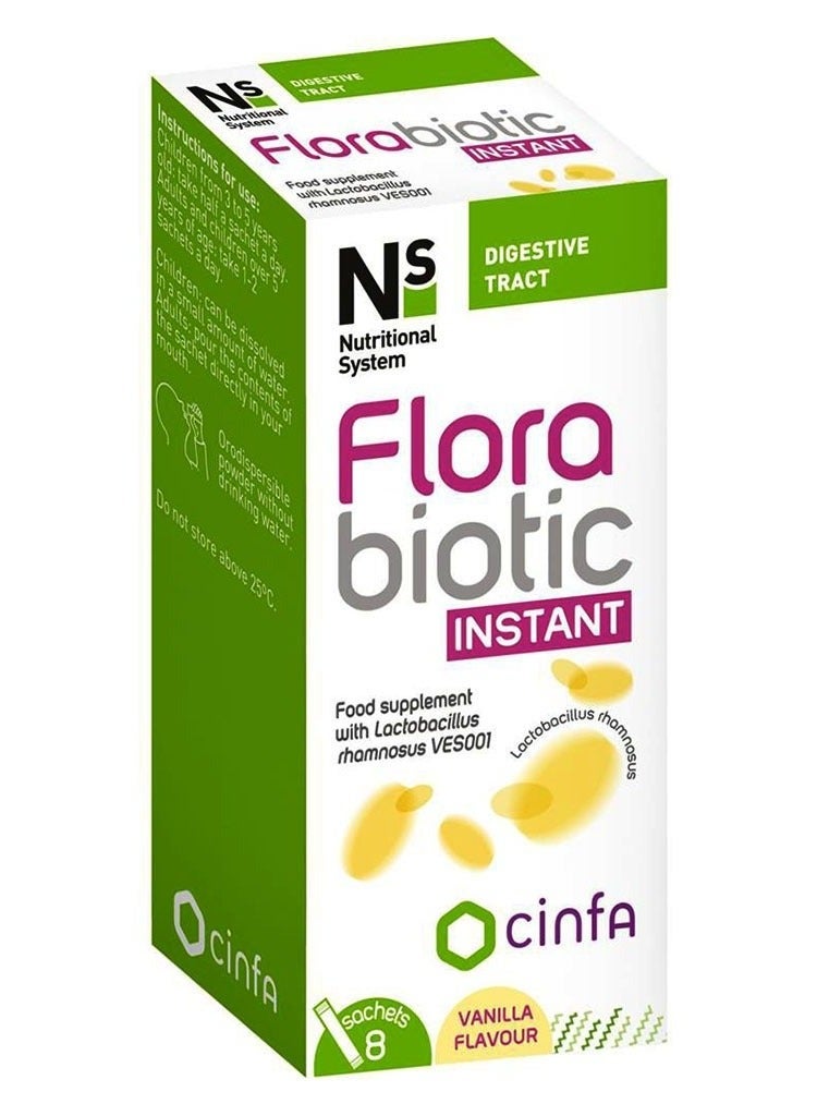 NS فلورابيوتيك أكياس فورية بنكهة الفانيليا 8S