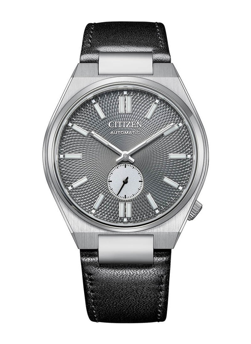 CITIZEN - Automatic Black Patter Dial Leather Strap Men's Watch NK5010-01H - Image 1