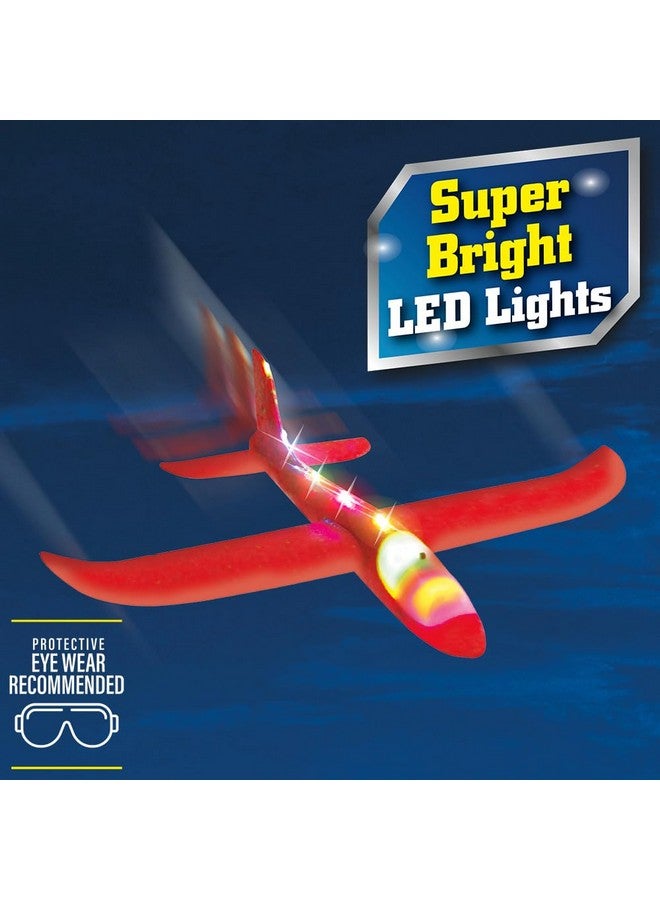 Ontel Air Hero Airplane Launcher Toy with LED Lights, Fun Outdoor Toy Includes 3 Airplanes & 1 Launcher, Kids Toy for Christmas or Gift for Kids, Nighttime Light Up Toy, Durable ABS Material, Blue - Image 5