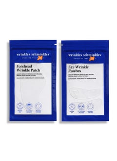 WRINKLES SCHMINKLES Wrinkles Schminkles Forehead & Under Eye Wrinkle Set - Reusable Silicone Patches for Smoothing Facial Lines - Overnight Wrinkle Reduction (1 Pair)  - Image 1