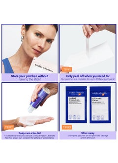 WRINKLES SCHMINKLES Wrinkles Schminkles Forehead & Under Eye Wrinkle Set - Reusable Silicone Patches for Smoothing Facial Lines - Overnight Wrinkle Reduction (1 Pair)  - Image 5