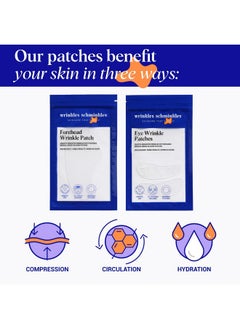 WRINKLES SCHMINKLES Wrinkles Schminkles Forehead & Under Eye Wrinkle Set - Reusable Silicone Patches for Smoothing Facial Lines - Overnight Wrinkle Reduction (1 Pair)  - Image 2