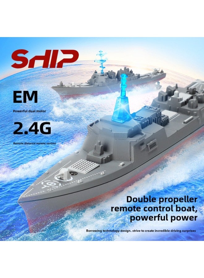 الأطفال البسيطة التحكم عن بعد قارب الصيف المياه الكهربائية سفينة حربية قارب سريع 2.4G عالية السرعة التحكم عن بعد قارب لعبة بالجملة-اللون: اختياري 1 + 1 - Image 2