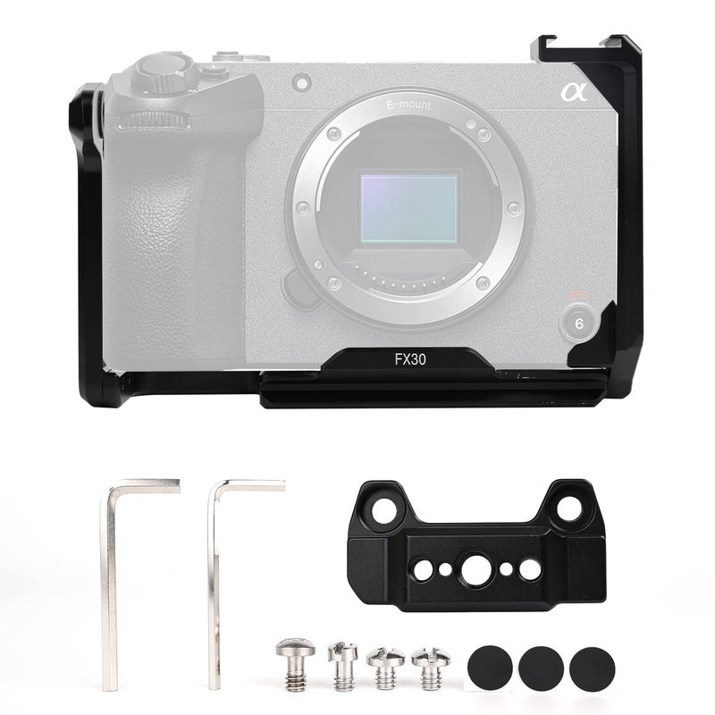 FUGASUN FX30FX3 Camera Cage FX3FX30 Cage with Cold Shoe Port for Sony FX3 FX30 Camera Case Camera Rig Cold Shoe - Image 2