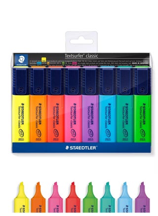 8-Piece Textsurfer Highlighter Chisel Tip Flourescent Colours - pzsku/Z09B06C3630762D000FF6Z/45/_/1721884492/4639b7bf-a989-4158-a1dc-c09f054d28ee
