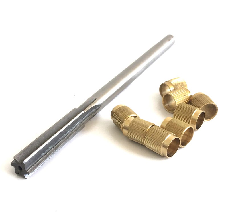 HENKYO Throttle Shaft Bushing Repair kit Repair 3/8 Shaft Worn Carburetor 1 Reamer 8 Bushing - Image 1
