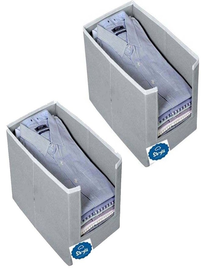 SKYLII Shirt Stacker Closet Organizer - Shirts and Clothing Organizer set of 2 pc- Grey - Image 1