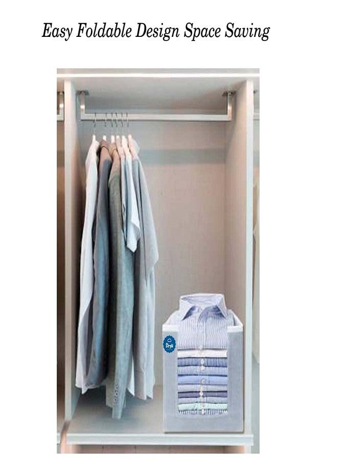SKYLII Shirt Stacker Closet Organizer - Shirts and Clothing Organizer set of 2 pc- Grey - Image 3