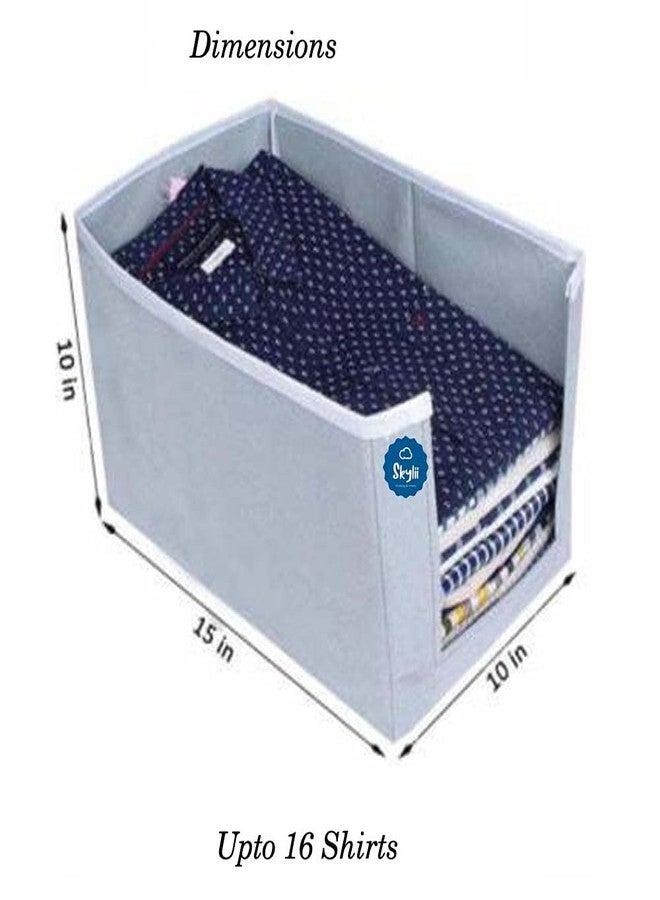 SKYLII Shirt Stacker Closet Organizer - Shirts and Clothing Organizer set of 2 pc- Grey - Image 2