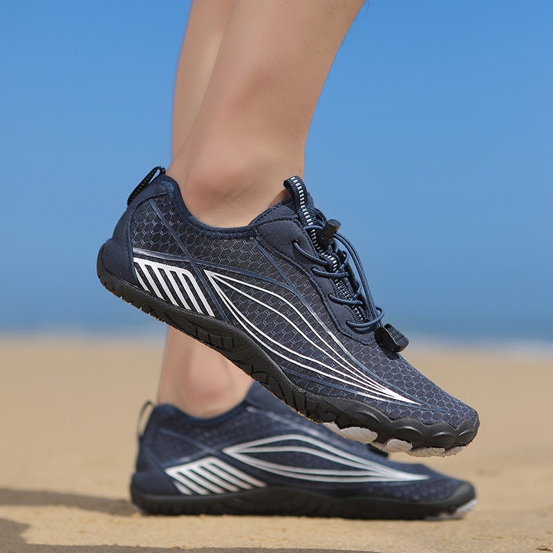 Generic Cross-border outdoor mens and womens hiking shoes hiking shoes snorkeling shoes beach shoes indoor fitness sports five-finger shoes training shoes Blue