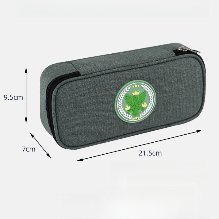Kids Pencil Case British Style 6-12 Years,School Supplies Large Capacity Durable Stationery Bag Gift - Image 4