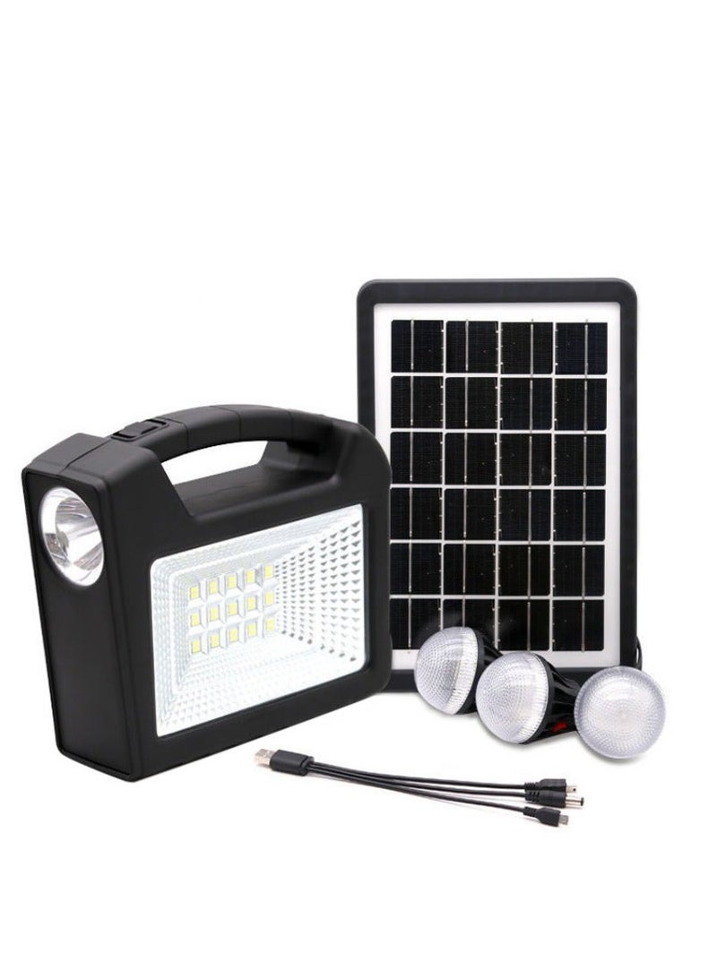 مصباح GD-103 متعدد الوظائف يعمل بالطاقة الشمسية | مصباح LED كشاف ومصباح خارجي | مخرج USB | مناسب للتخييم والأنشطة الخارجية - Image 2