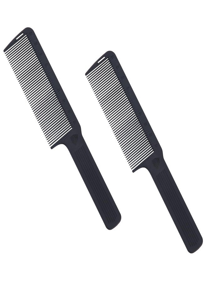 Perfehair مشط حلاقة احترافي من PERFEHAIR - عبوة من 2 لقص الشعر بتدرج وتصفيف مسطح 9.4 بوصة من ألياف الكربون مقاوم للكهرباء الساكنة ومقاوم للحرارة ومتين للرجال والنساء - Image 1